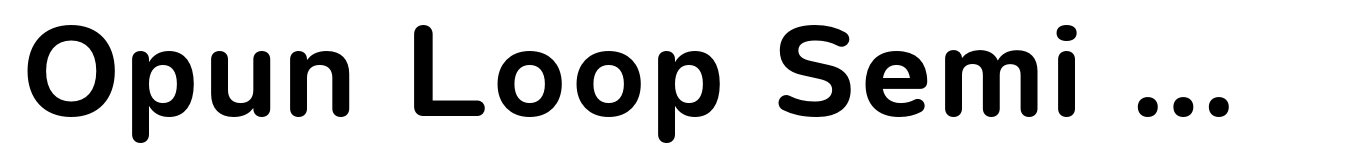 Opun Loop Semi Bold